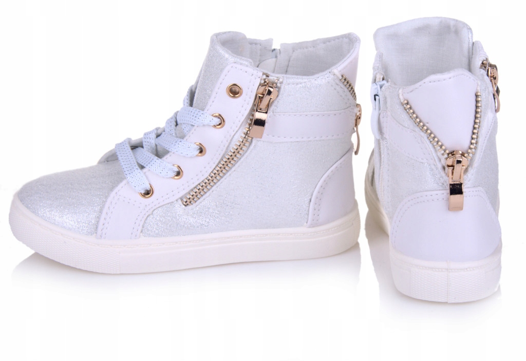 PERŁOWE BOTKI dziecięce ZAMEK Brokat _31 - 19,5cm Marka Inna marka