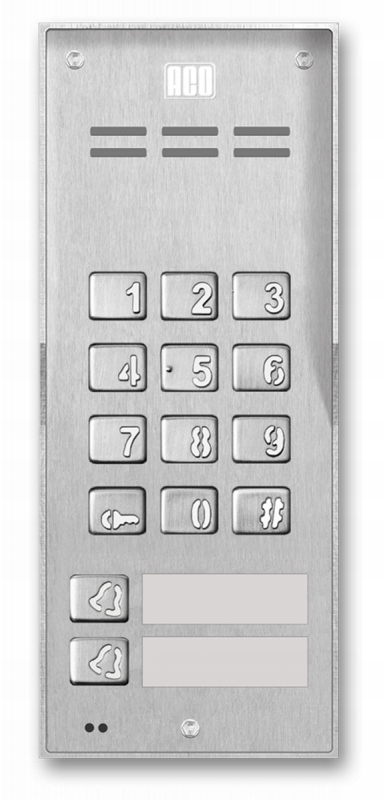 Aco FAM-P-2NPZSACC Nt panel nástenný pre 2 rodiny, čítačka príveskov, kódový zámok