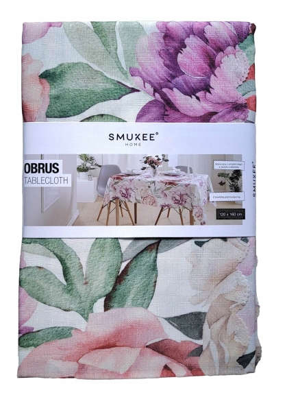 

Obrus Dekoracyjny Smukee 120x160cm plamoodporny