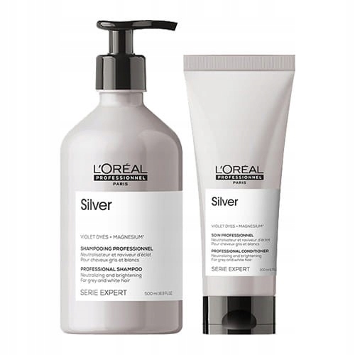 

LOreal Silver zestaw szampon 500ml, odżywka 200ml