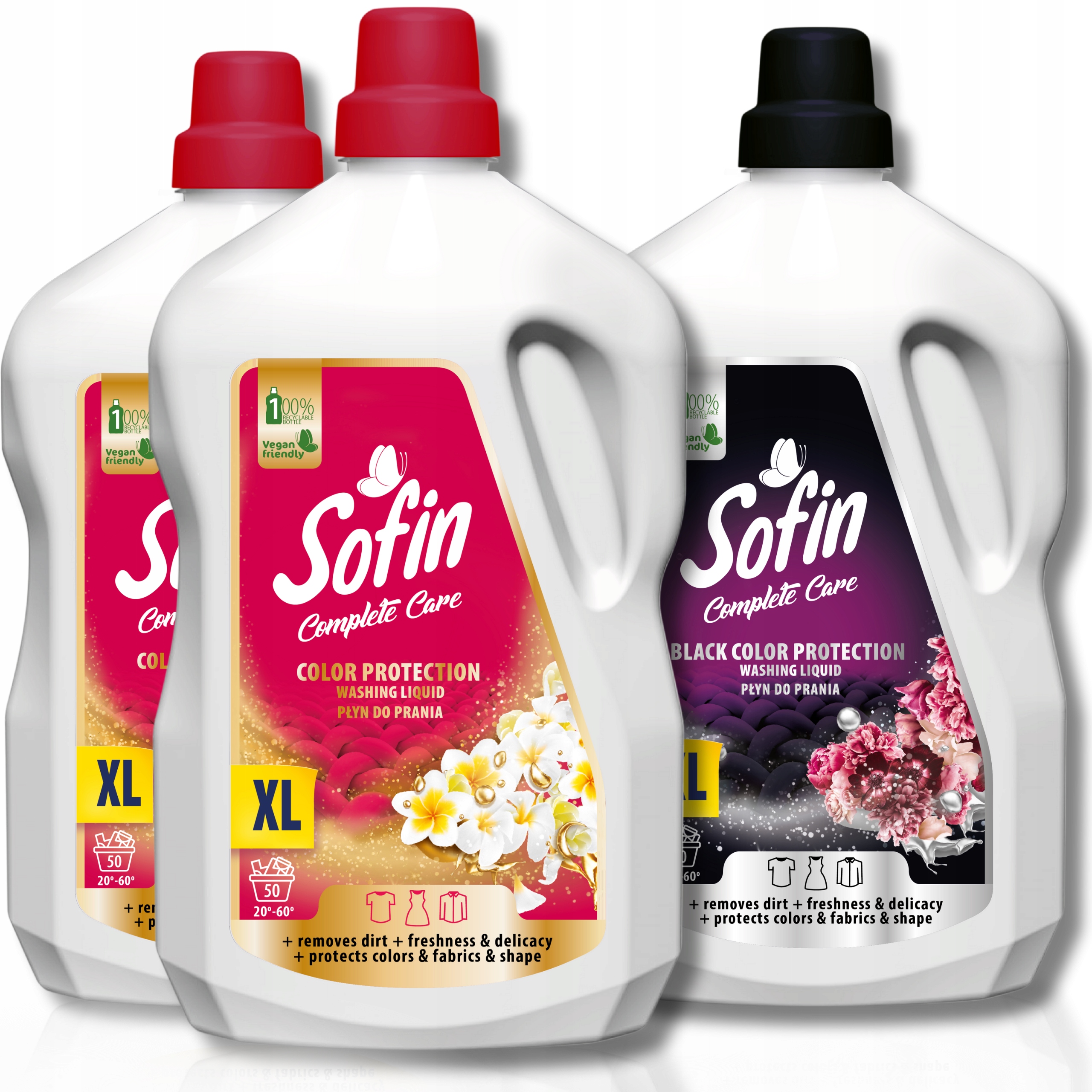 Levně Sofin Tekutý prací prostředek Color Black Ochrana barev a tkanin 2,5l 150 praní 2+1
