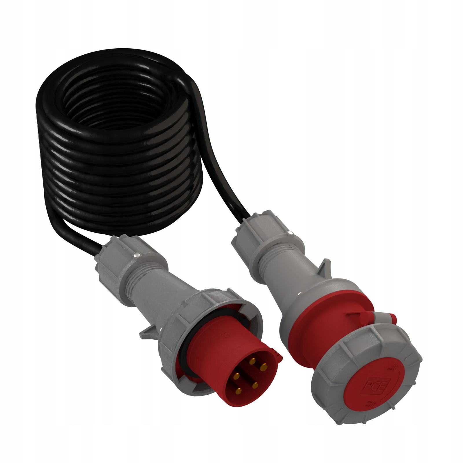 Przedłużacz Siłowy Kabel Zasilający 5M Cee 400V 63A 5P IP67 5X10MM2