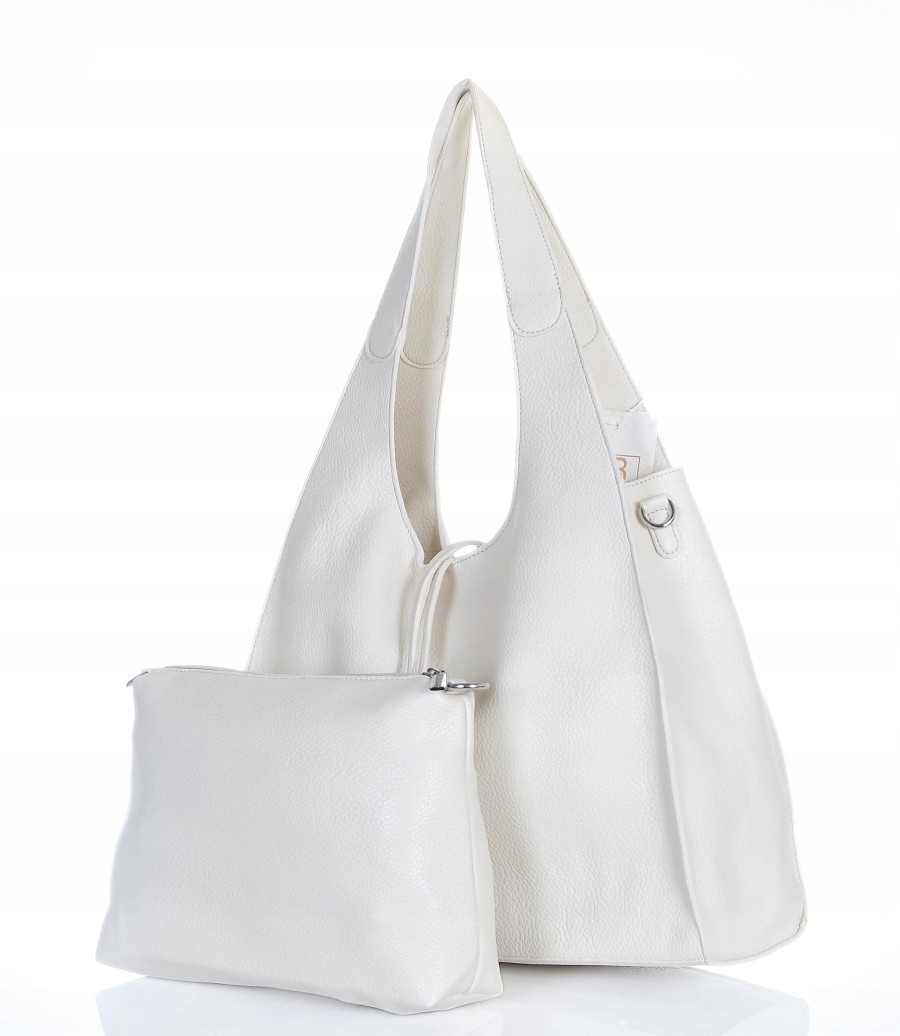 Zjawiskowa pojemna torebka damska Shopper Bag saszetka na pasku 2w1