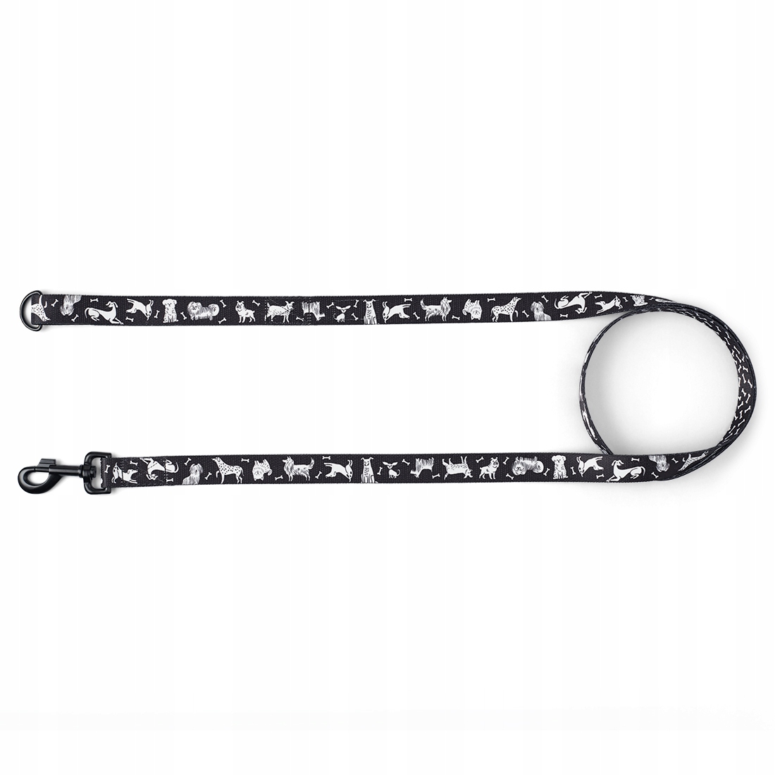 

John Dog Black Comics smycz dla psa 1,7m/2,5 cm