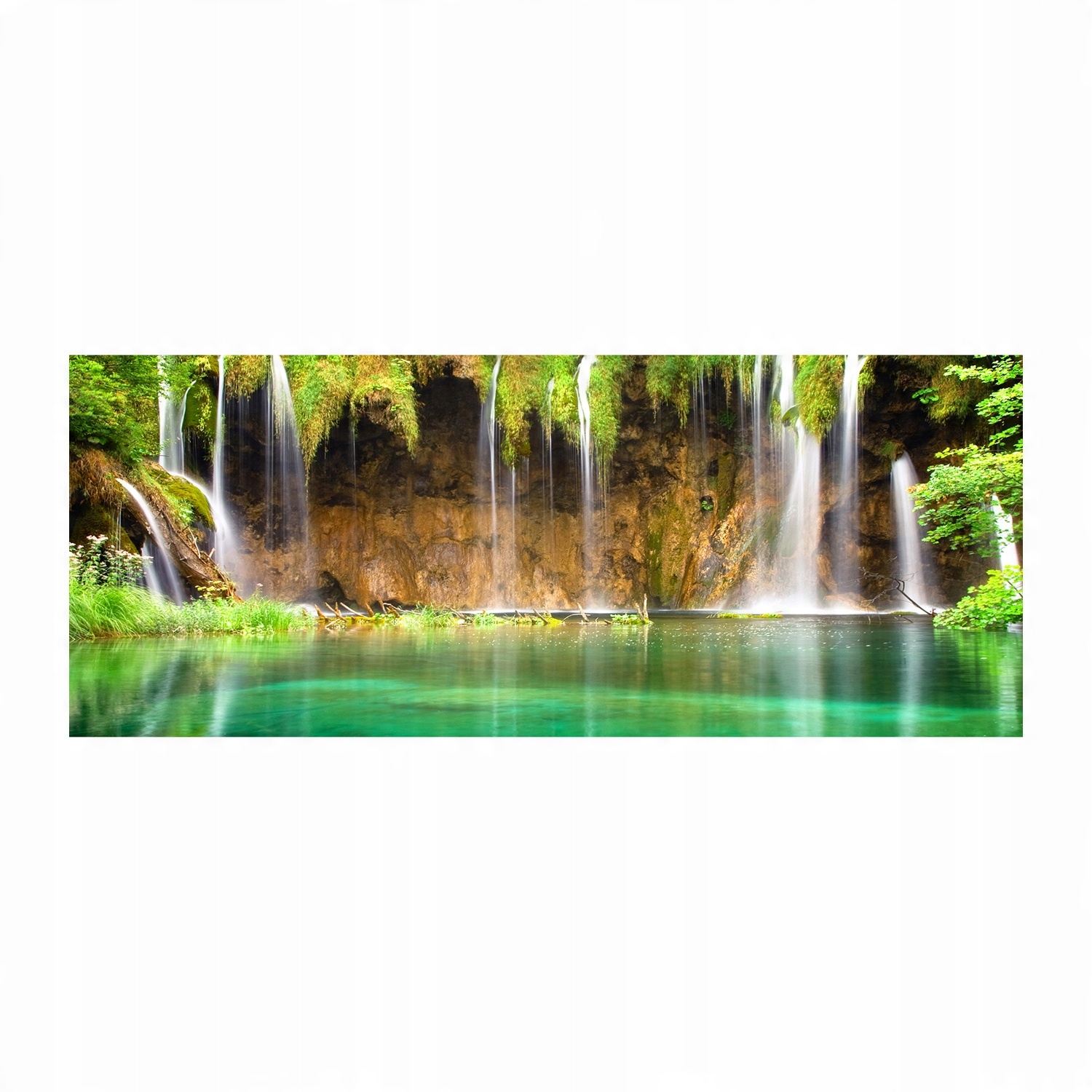 

Foto obraz szkło akryl Jeziora Plitwickie 125x50cm