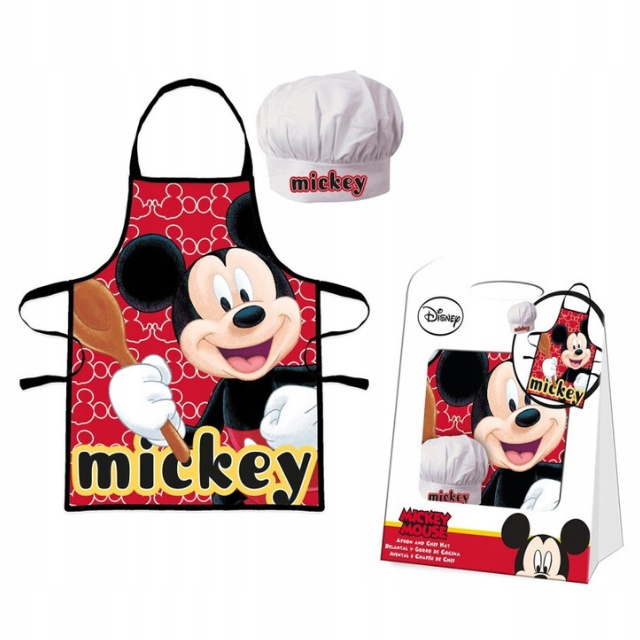 

Fartuch kuchenny i czapka Mickey Mouse dla dzieci