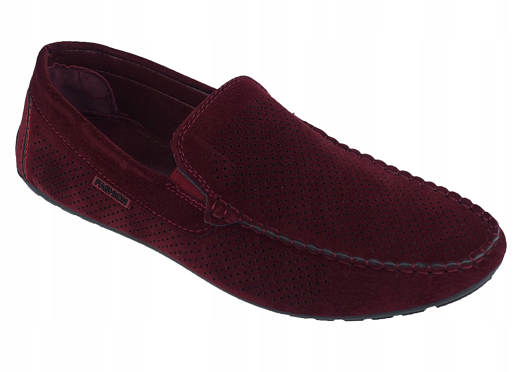 MOKASYNY AŻUROWE MĘSKIE WSUWANE AB96L-10