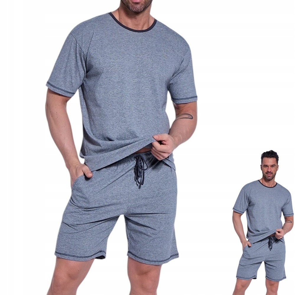 Pánské Pyžamo Cornette 925 Tom XXL 52 Šedá