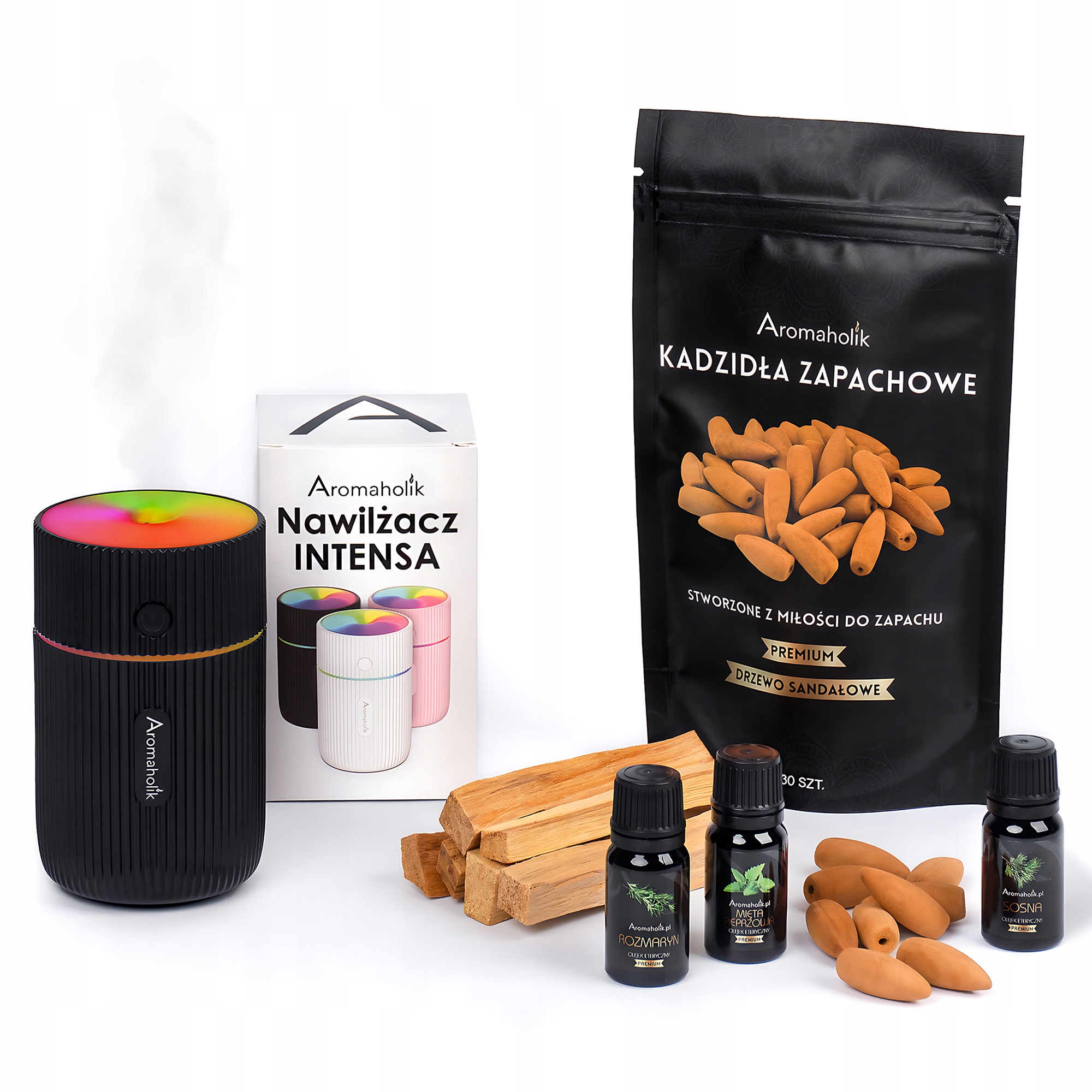 Pánská Aromaterapeutická Sada Vonné Tyčinky Olejky Palo Santo Difuzér