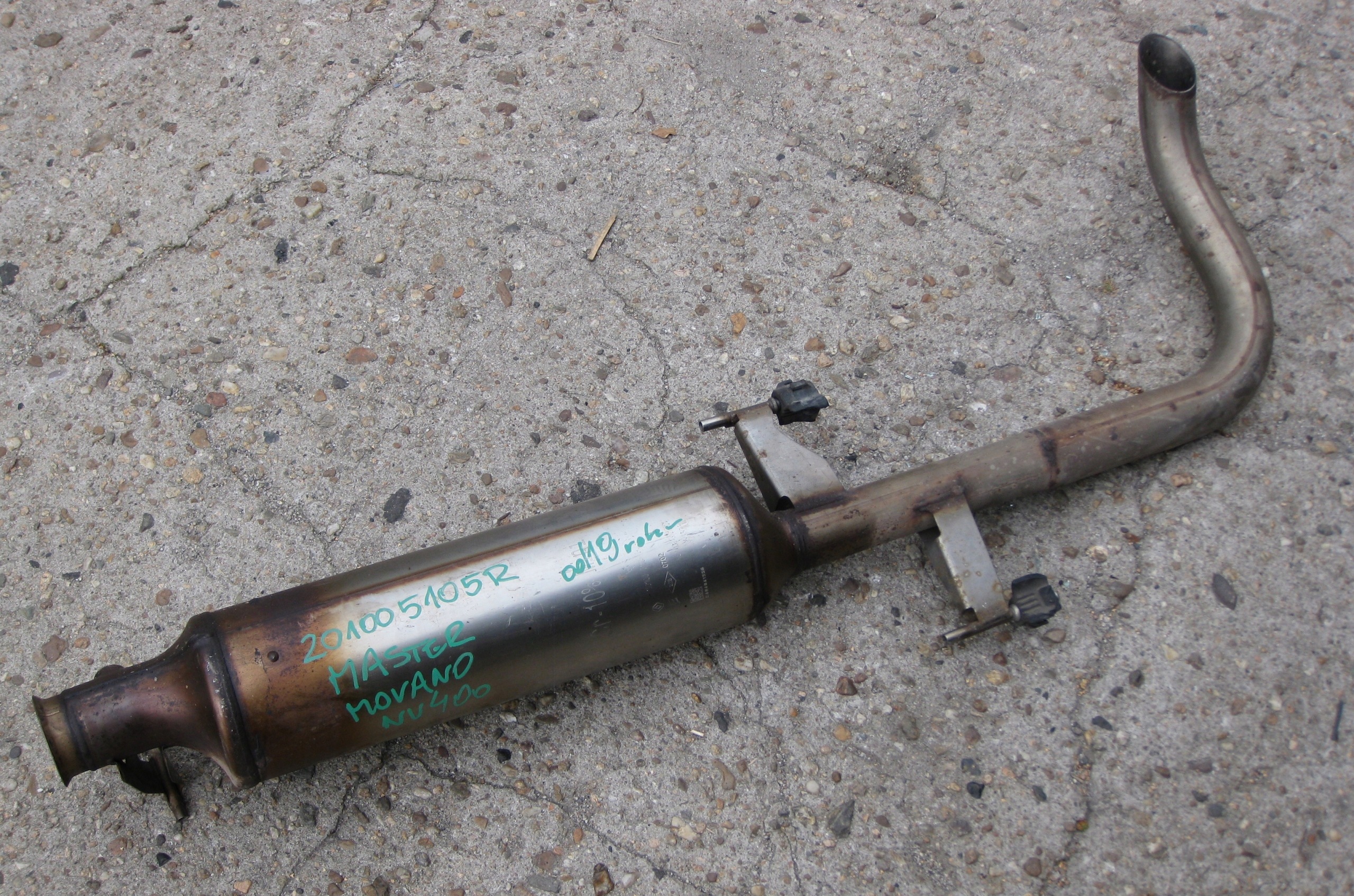 RENAULT MASTER III LIFT 2.3DCI TLUMIK catalyst DPF exhaust pipe 201005105R