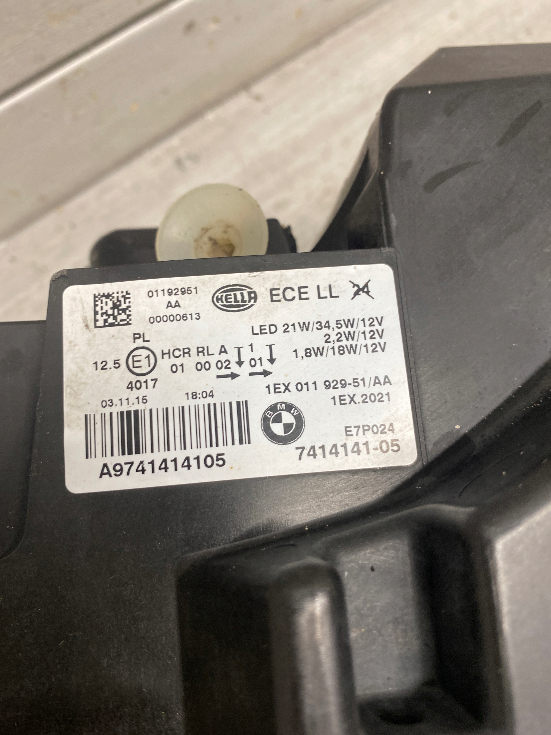 light front left BMW 1 F20 LIFT FULL LED 7414141