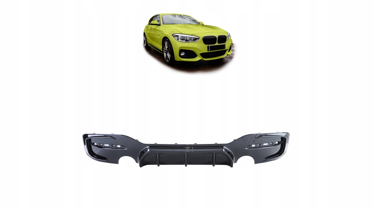 Difuzér Bmw 1 F20 F21 Facelift zadný Gloss Black