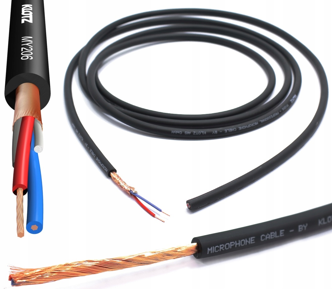 Kabel Klotz MY206 Ekranowany Symetryczny Przewód Mikrofonowy 100M