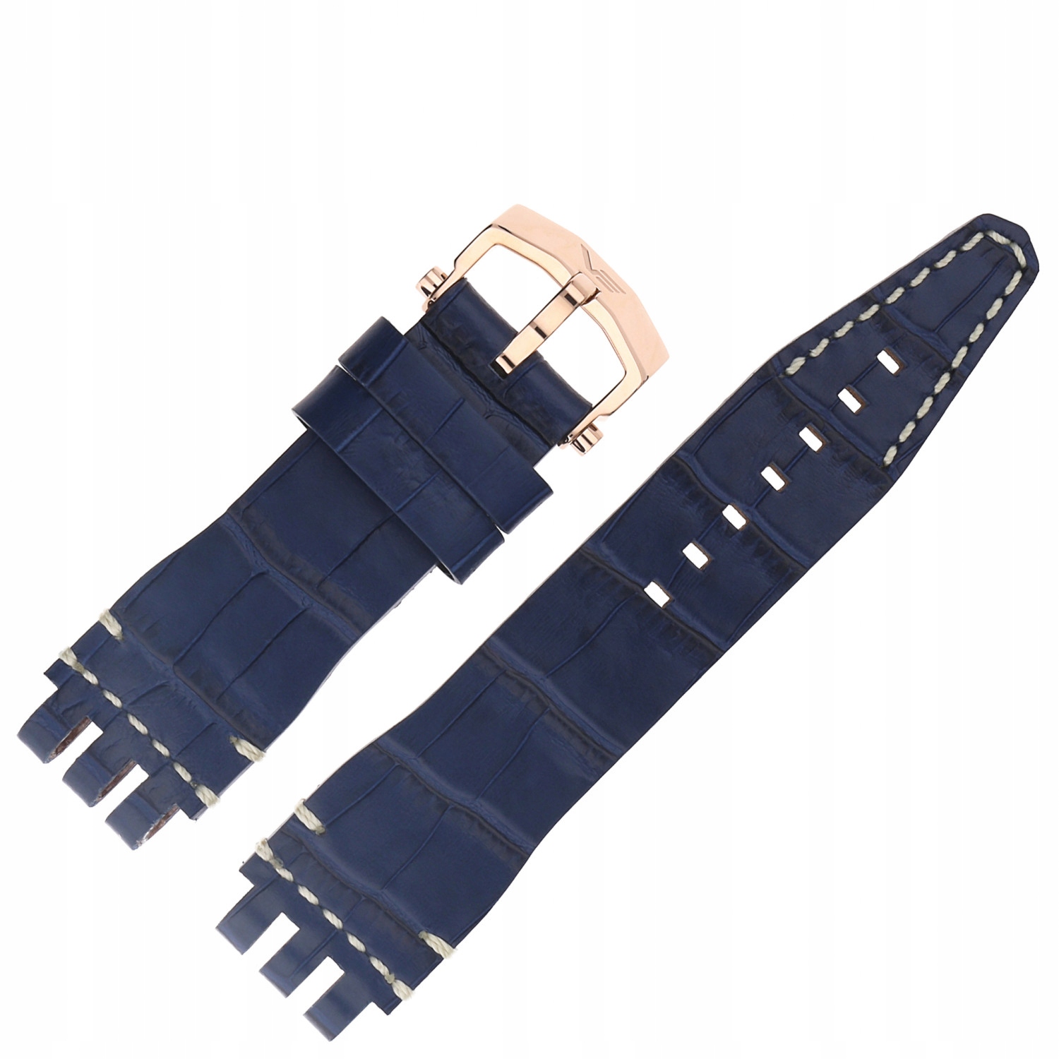 Pásek Energia 3 Kůže (E651) modrý croco růžový