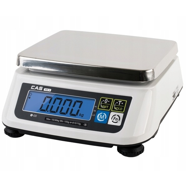 WAGA SKLEPOWA MAGAZYNOWA ELEKTRONICZNA Z LEGALIZACJĄ CAS SW 6kg 1g STOŁOWA Kod producenta SW-II SR06