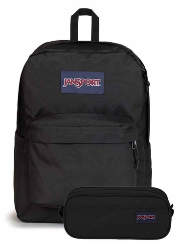 Sada JanSport batoh SuperBreak Plus penál Accessory Pouch L černá