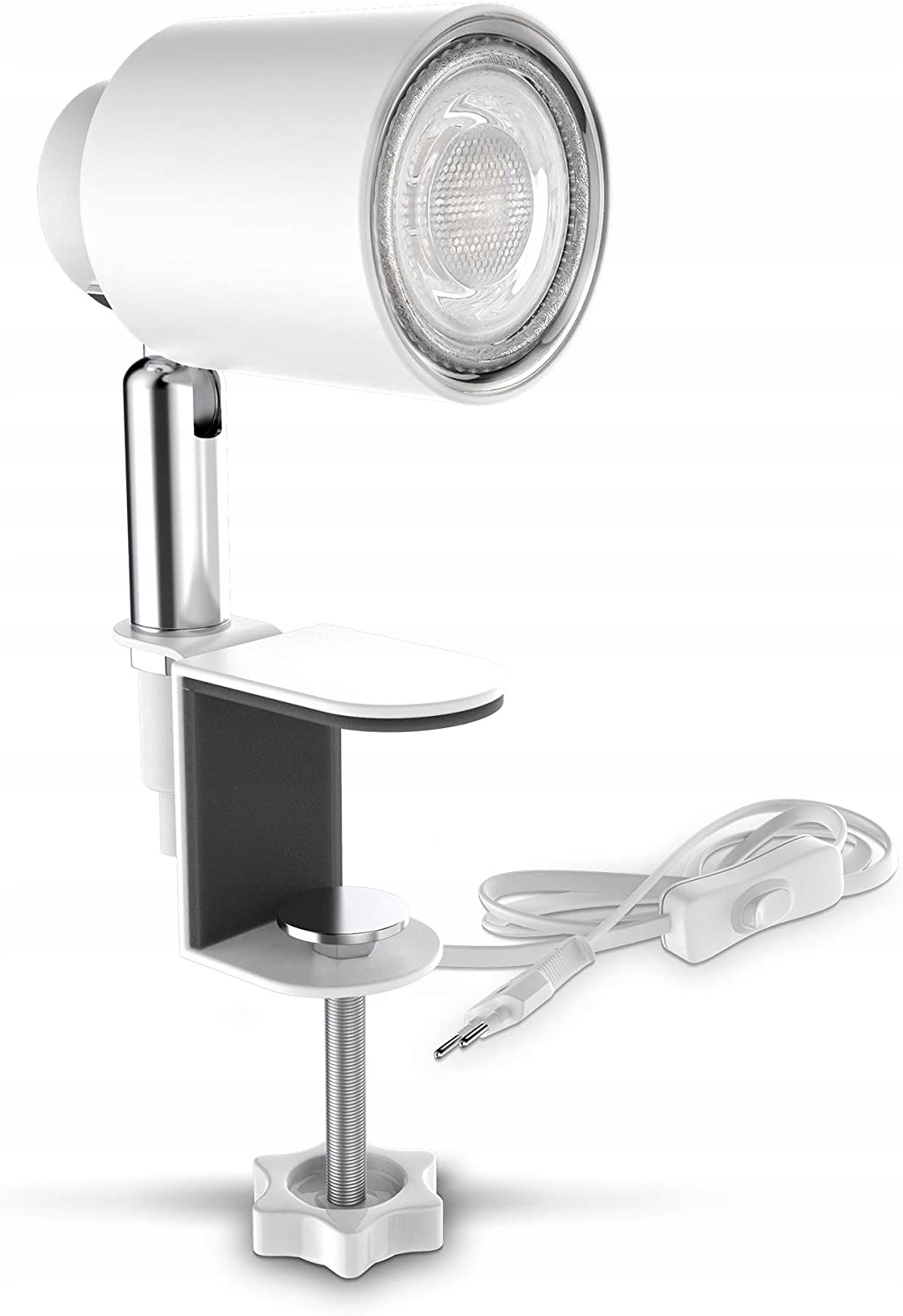 

Lampka Nocna Do Półki Imadło Led 5W Biała