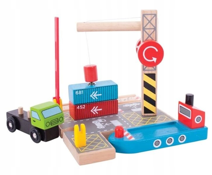 

Nabrzeże z Kontenerowcem do kolejki Bigjigs Rail