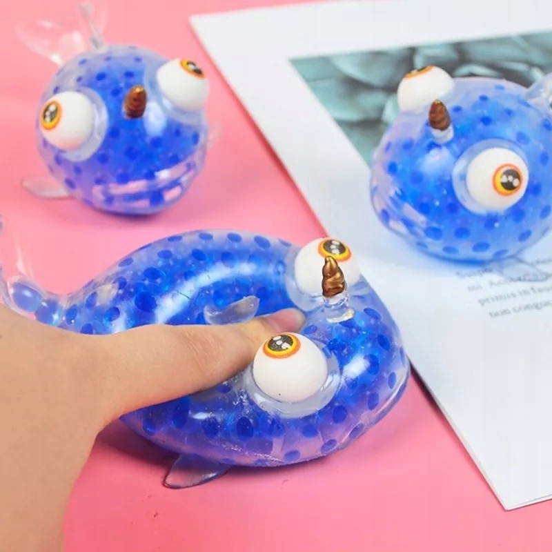 ZABAWKA GNIOTEK RYBA RYBKA SQUISHY ANTYSTRESOWA GRA POP IT ZABAWKI NA STRES Materiał guma