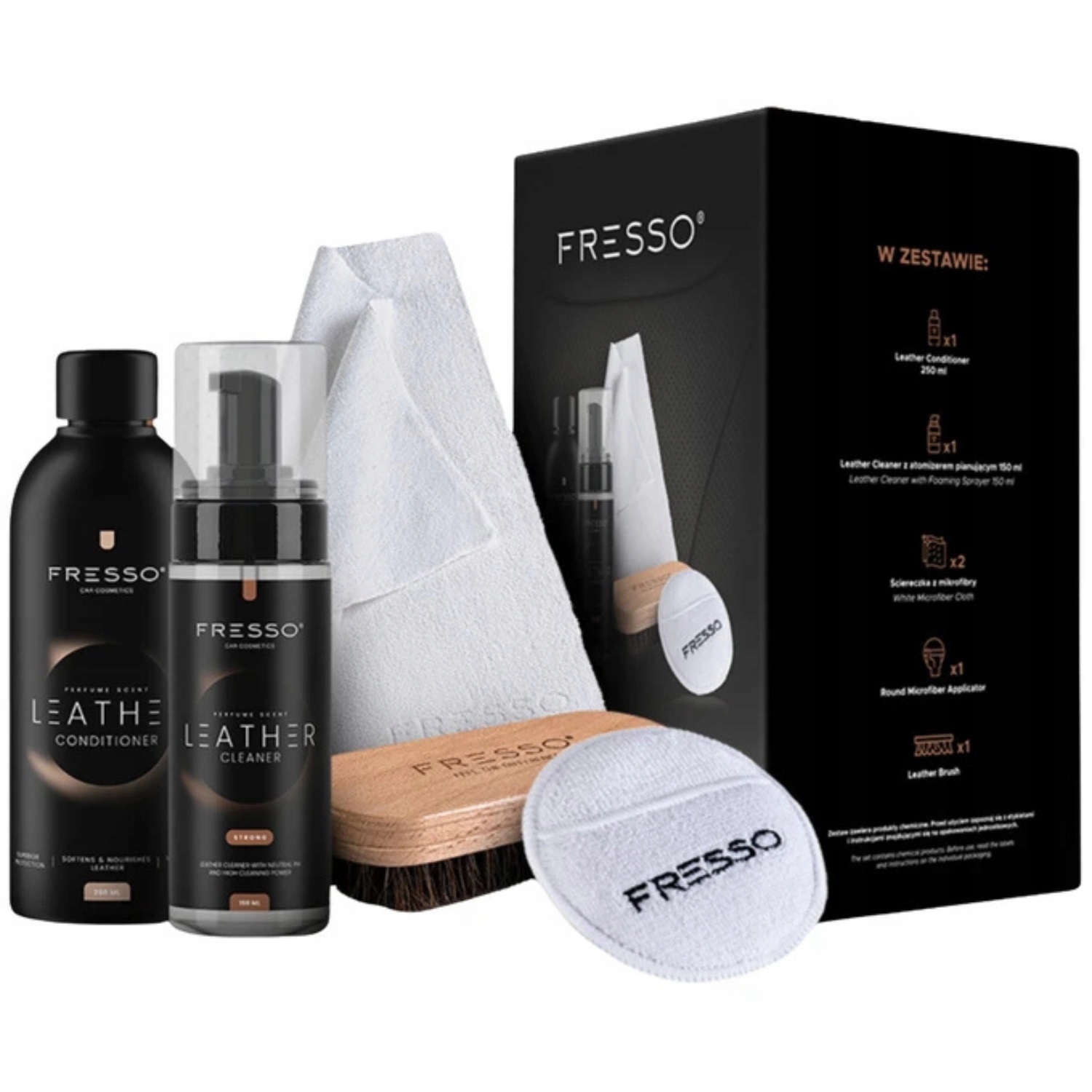 Fresso Leather Kit Zestaw do pielęgnacji skór