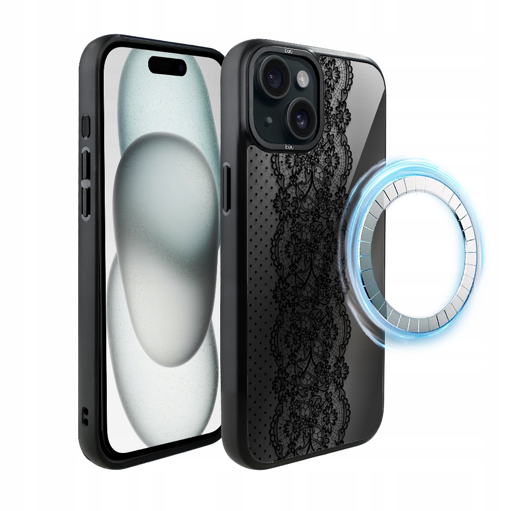 Pouzdro pro iPhone 15 Ibizu DropGuard Matt s MagSafe, ozdobná krajka