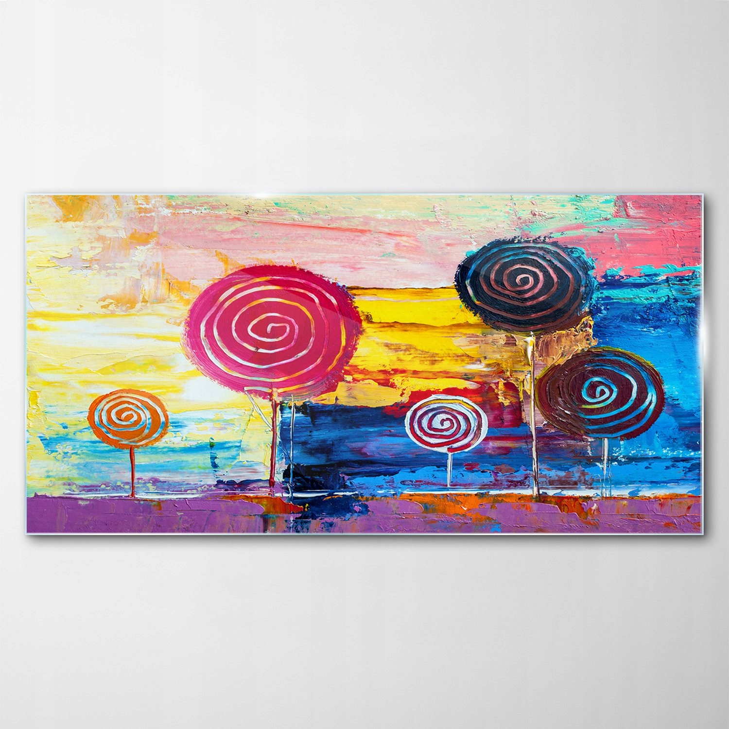 Tvrdený sklenený obraz Lízatko Strom Les 120x60