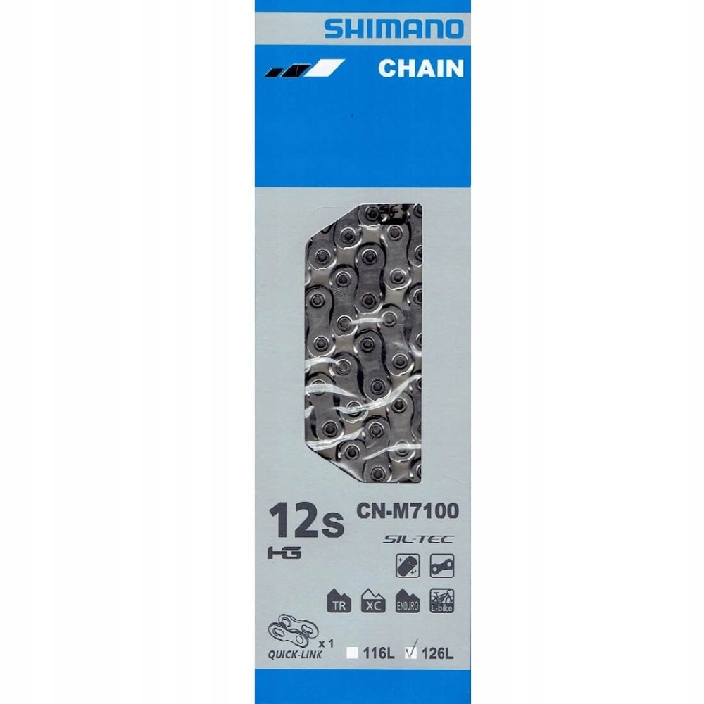 Łańcuch Shimano Slx CN-M7100 12rz 126 ogniw spinka