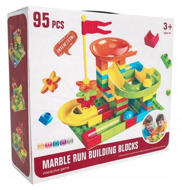 

Klocki konstrukcyjne układanka tor kuleczkowy 95 e