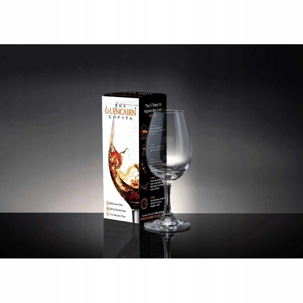 

Oficjalny kieliszek do whisky Glencairn Copita 1sz