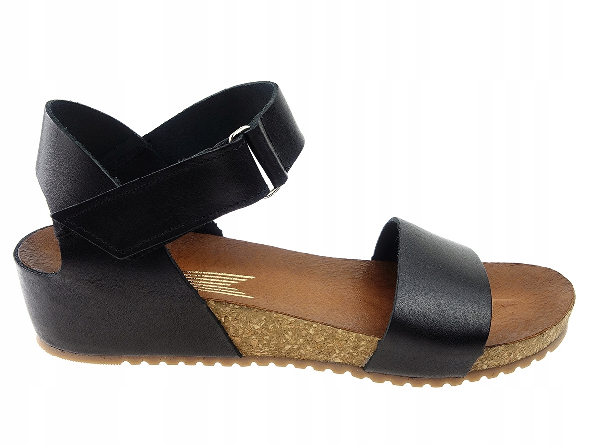 

Lemar sandały buty 40143 czarne, skóra Komfort 38