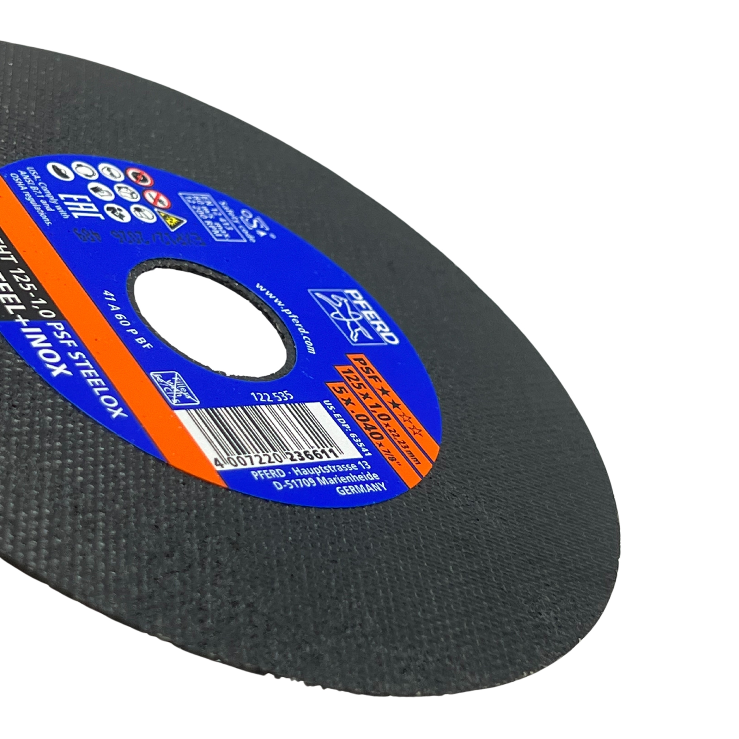 PFERD TARCZA DO CIĘCIA METALU STALI 125x1,0 INOX Marka Pferd