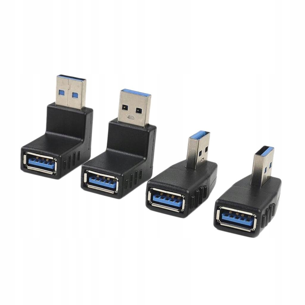 4. Adapter kątowy 90° żeński USB3.0
