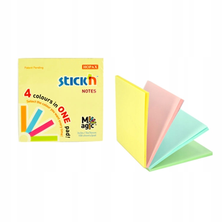 

Karteczki samoprzylepne Stick'n Magic Pad 76x76mm