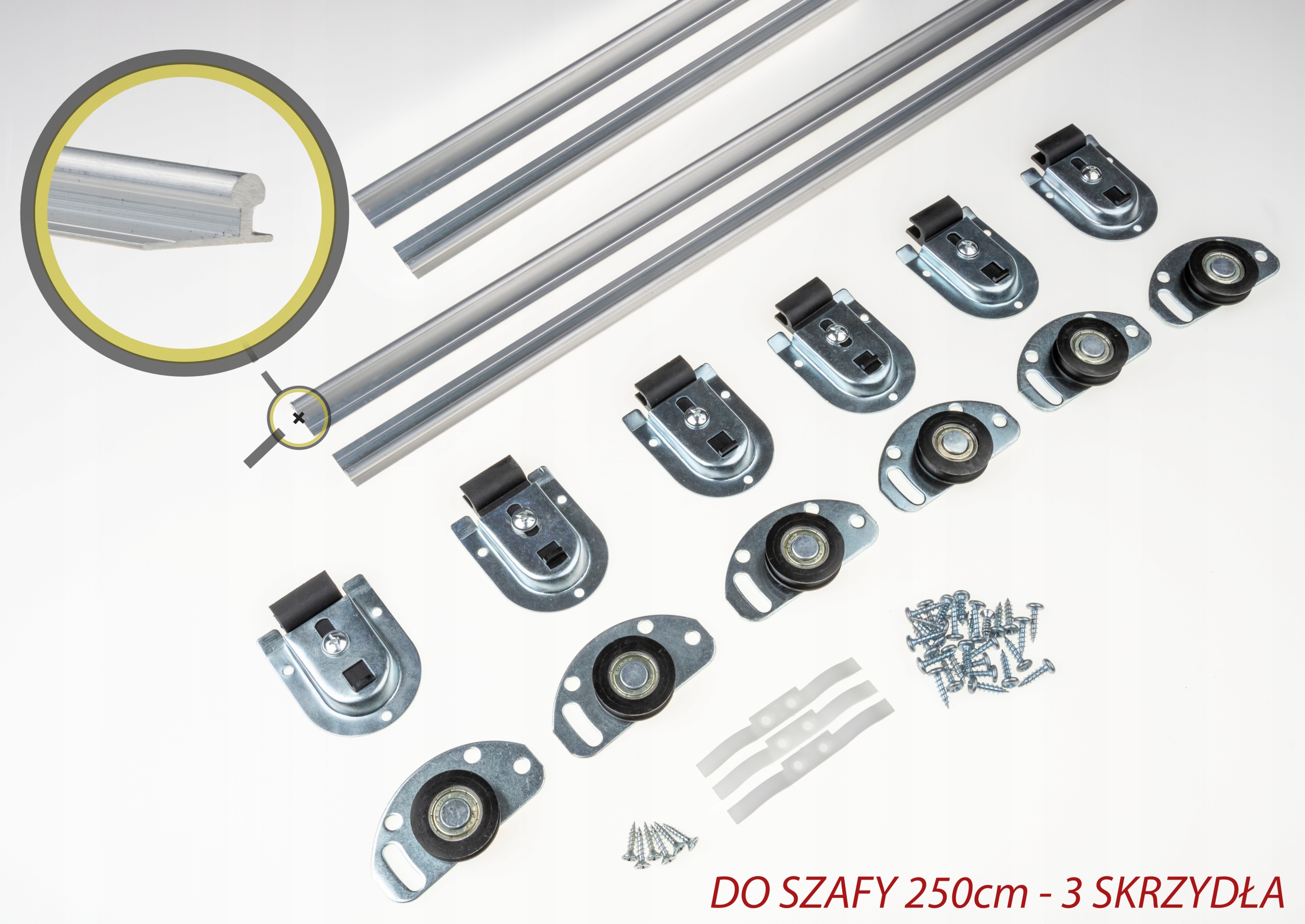 System do drzwi przesuwnych w szafach ATU 2500/3D