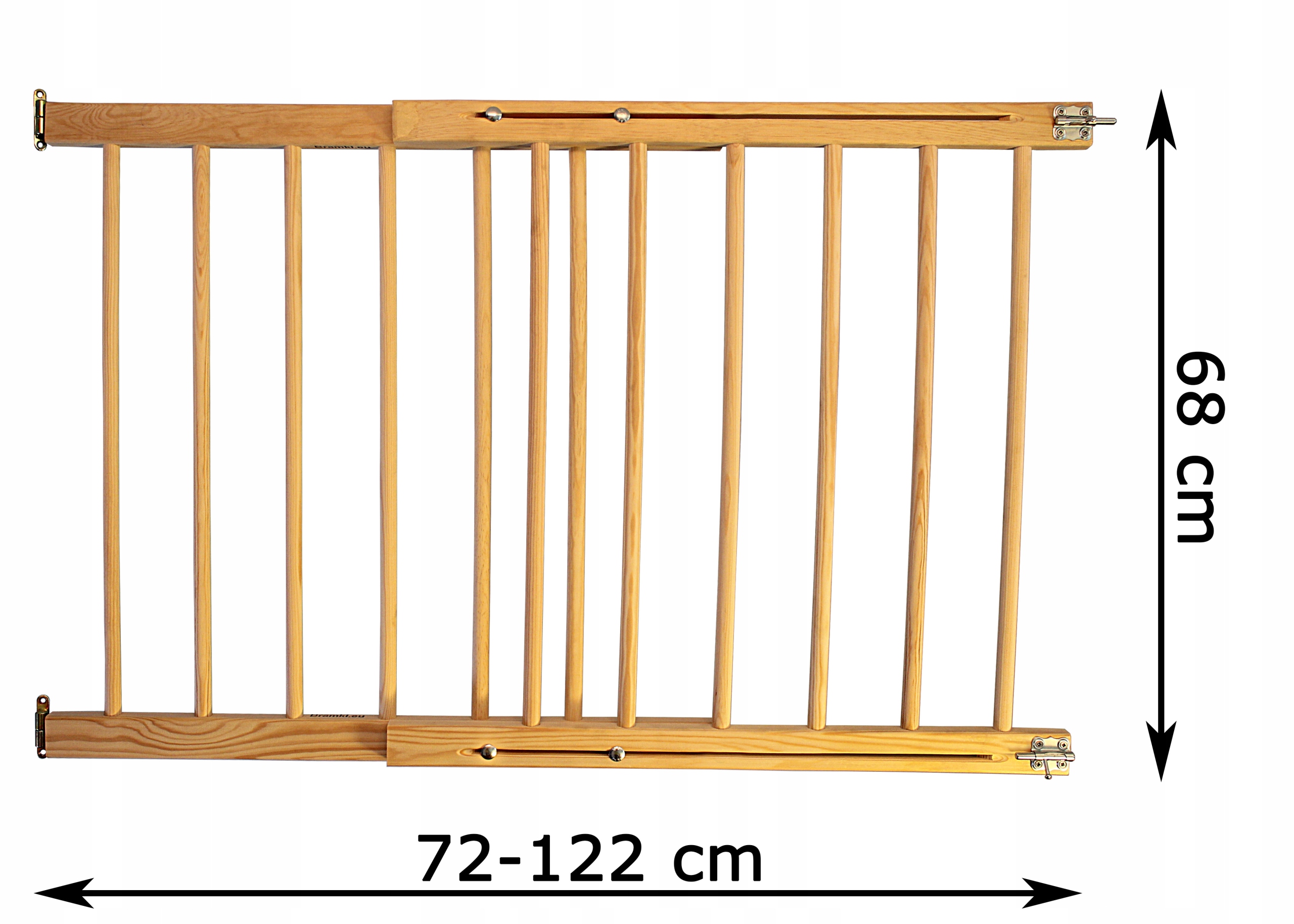 BRAMKA OCHRONNA BARIERKA ZABEZPIECZAJĄCA 72-122 cm EAN (GTIN) 5903819500004