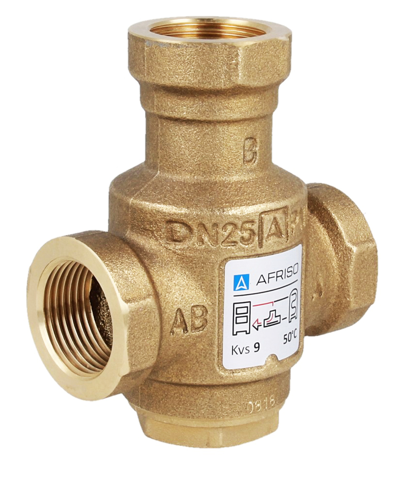 Teplotný Ventil Kotla Afriso Atv 334 DN25 50°C