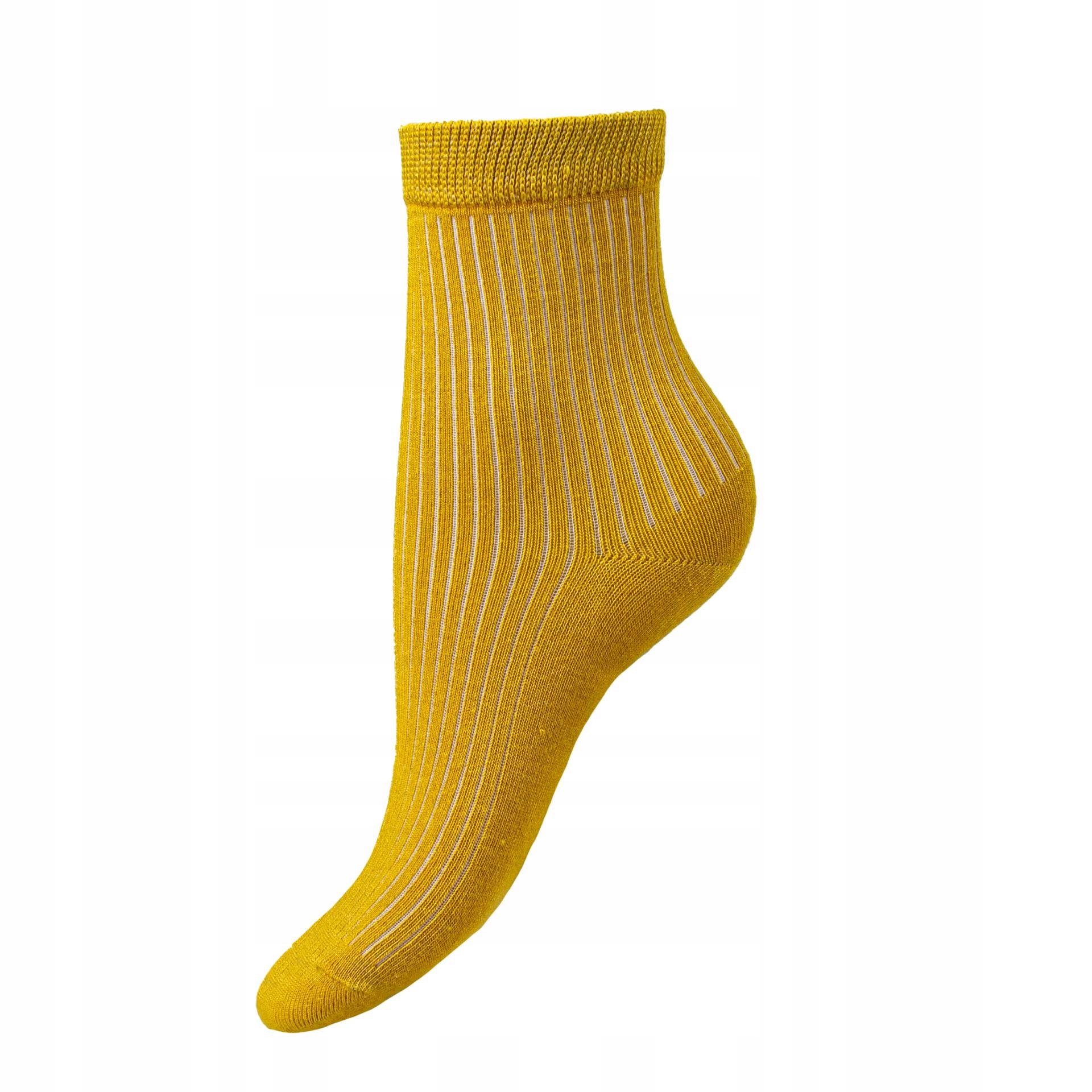 Ponožky klasické dlhé dámske Captain Mike žlté 35-38