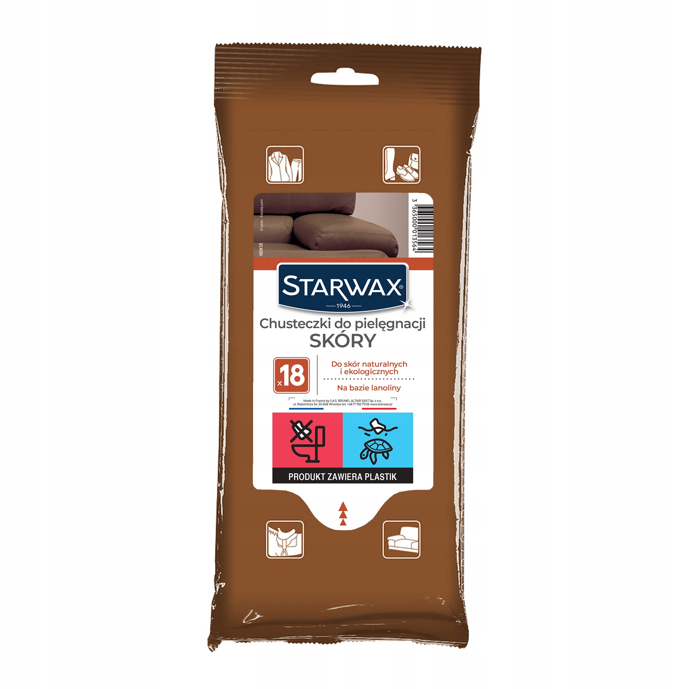

Chusteczki Do Czyszczenia Skór 15 Szt Starwax