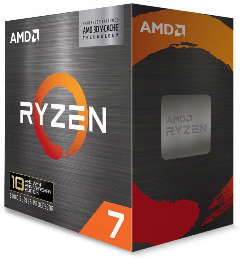 AMD CPU Desktop Ryzen 7 8C/16T 5800X3D (4.5GHz,100MB,105W,AM4) Box — 5
