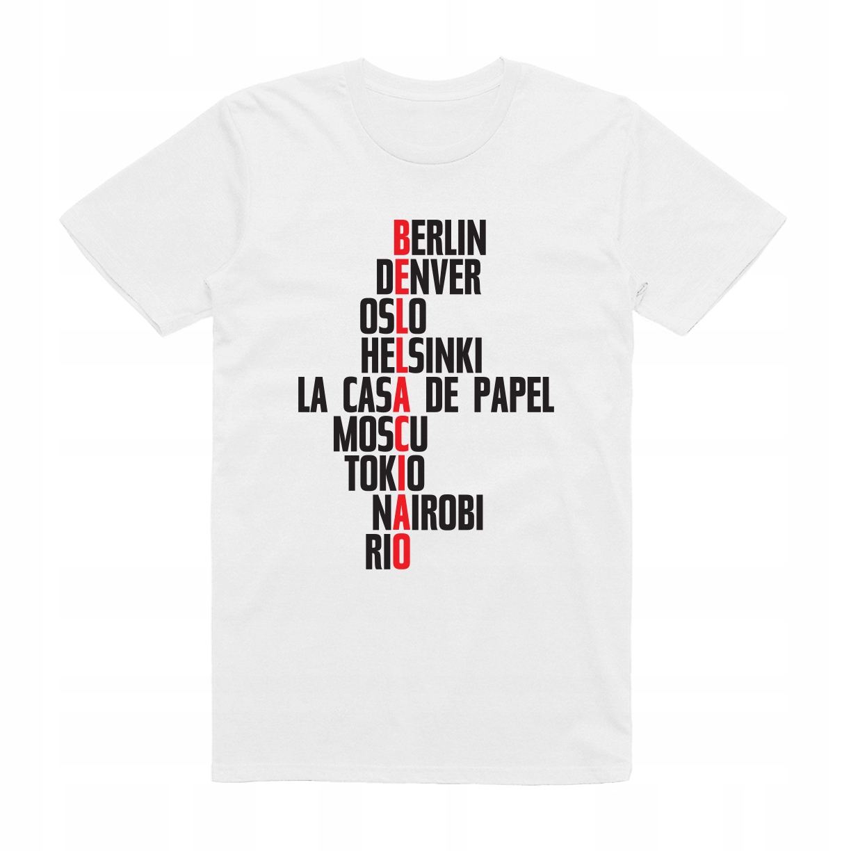 

L - Koszulka T-shirt Bella Ciao Dom Z Papieru Casa