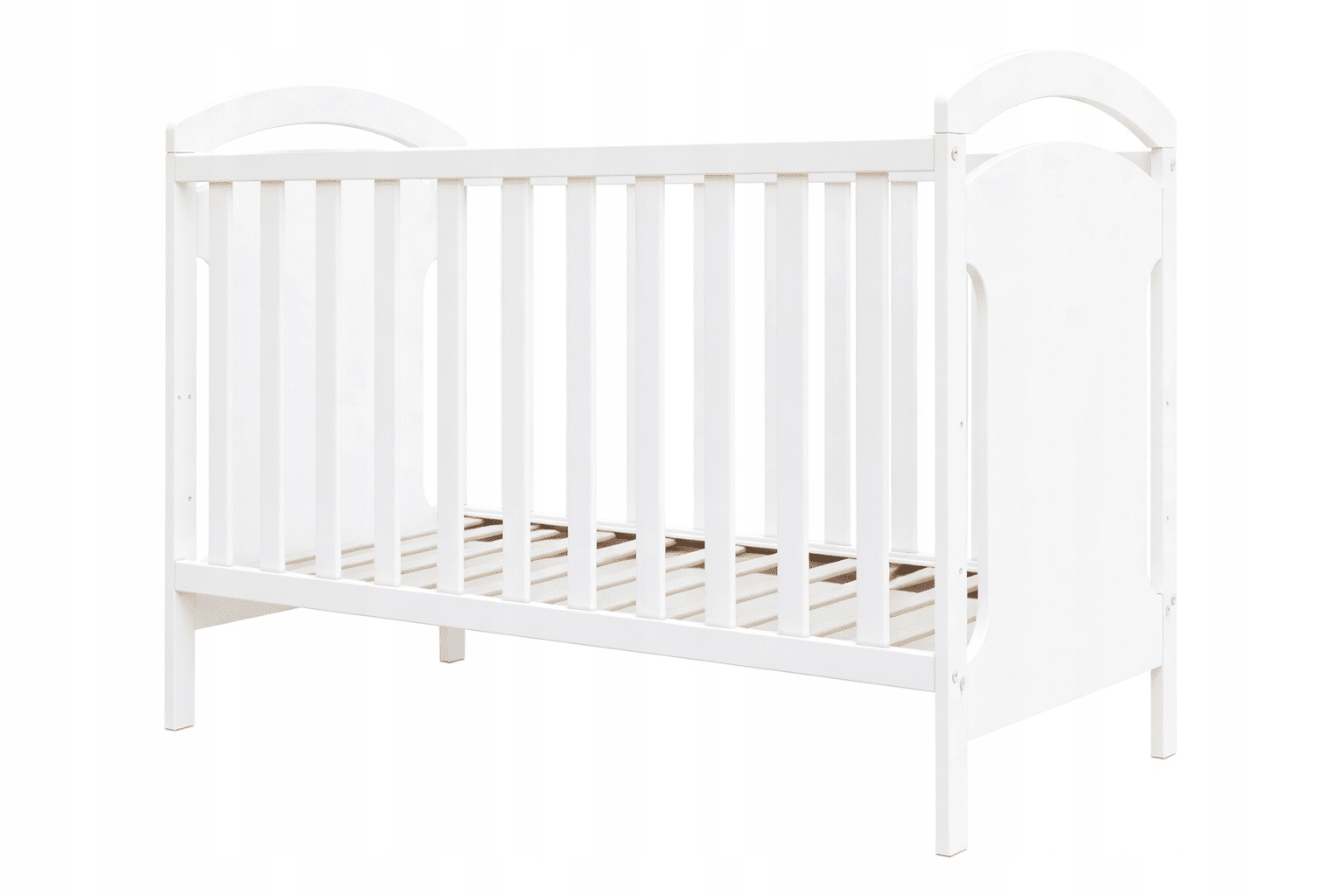 Postýlka kojenecké Adaś2 bílá 120x60 kousátka norma Eu vysoká kvalita