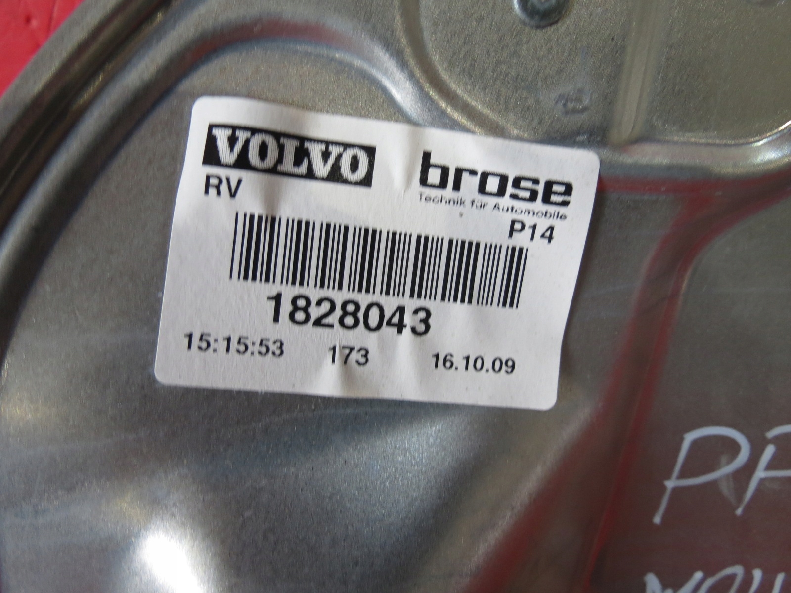 VOLVO C30 window regulator mechanism right front EU