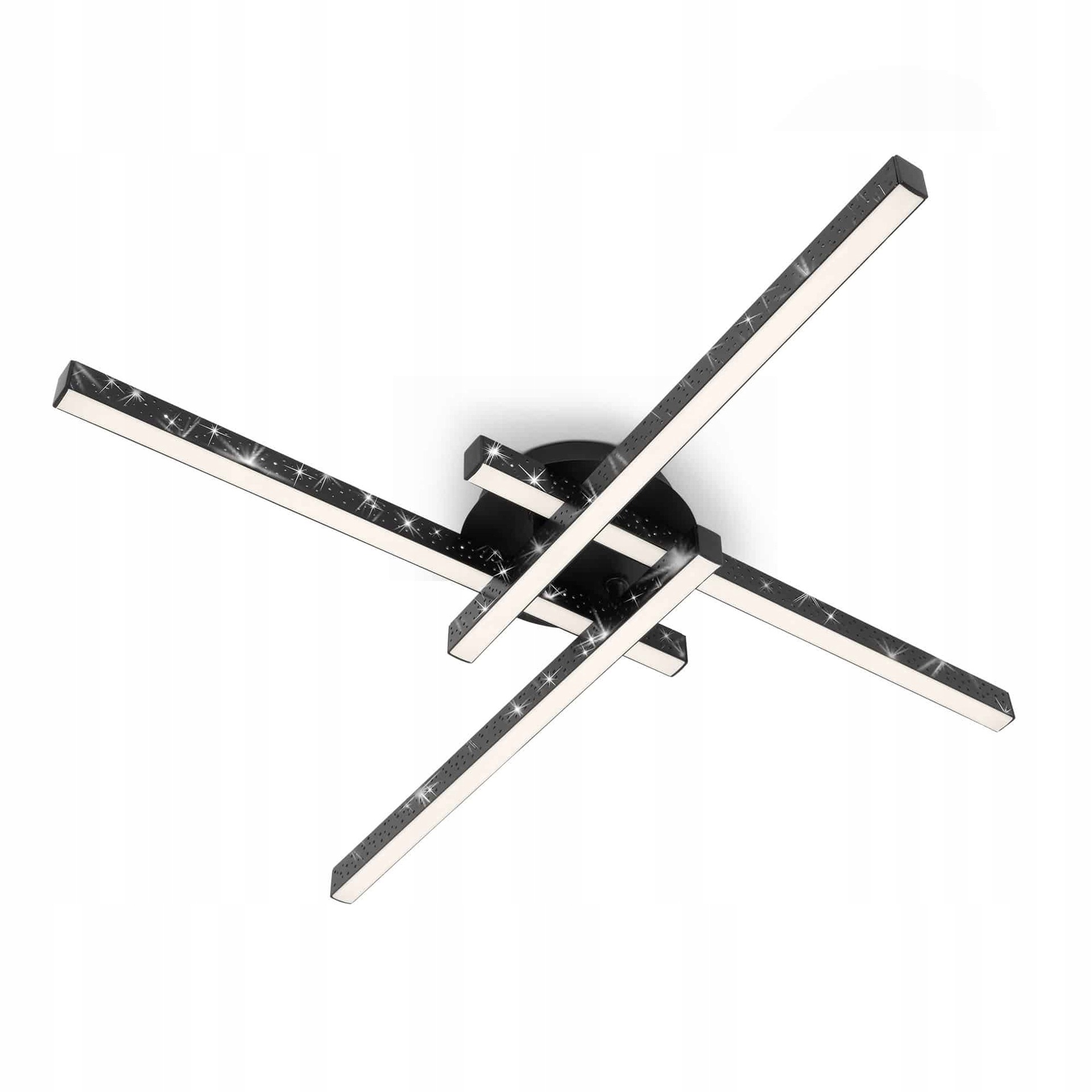 Briloner Led stropné svietidlo 60 cm 21W 2900lm čierne glitrový efekt