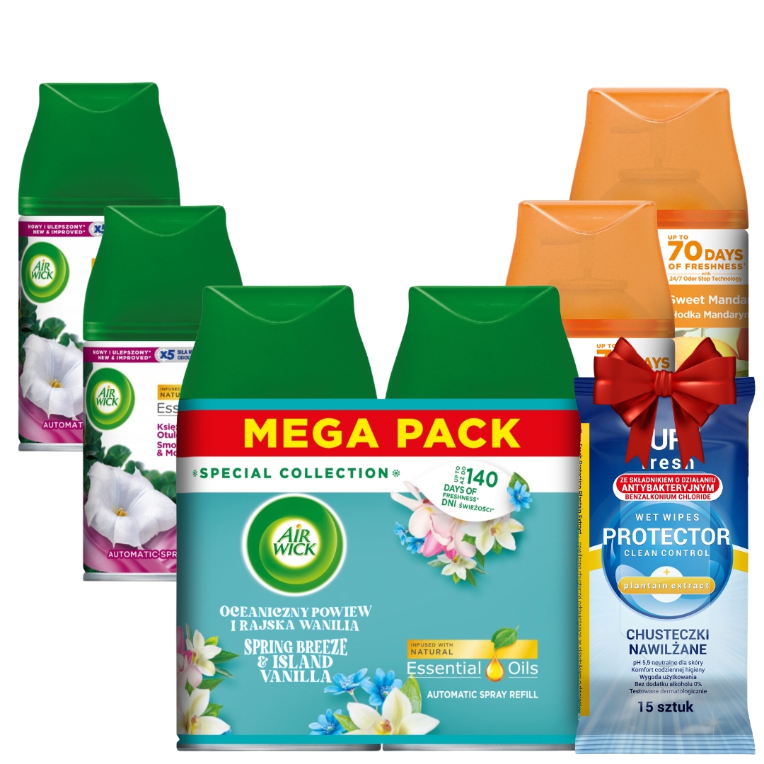 Air Wick Osvěžovač vzduchu MIX 250 ml x6 Dárek