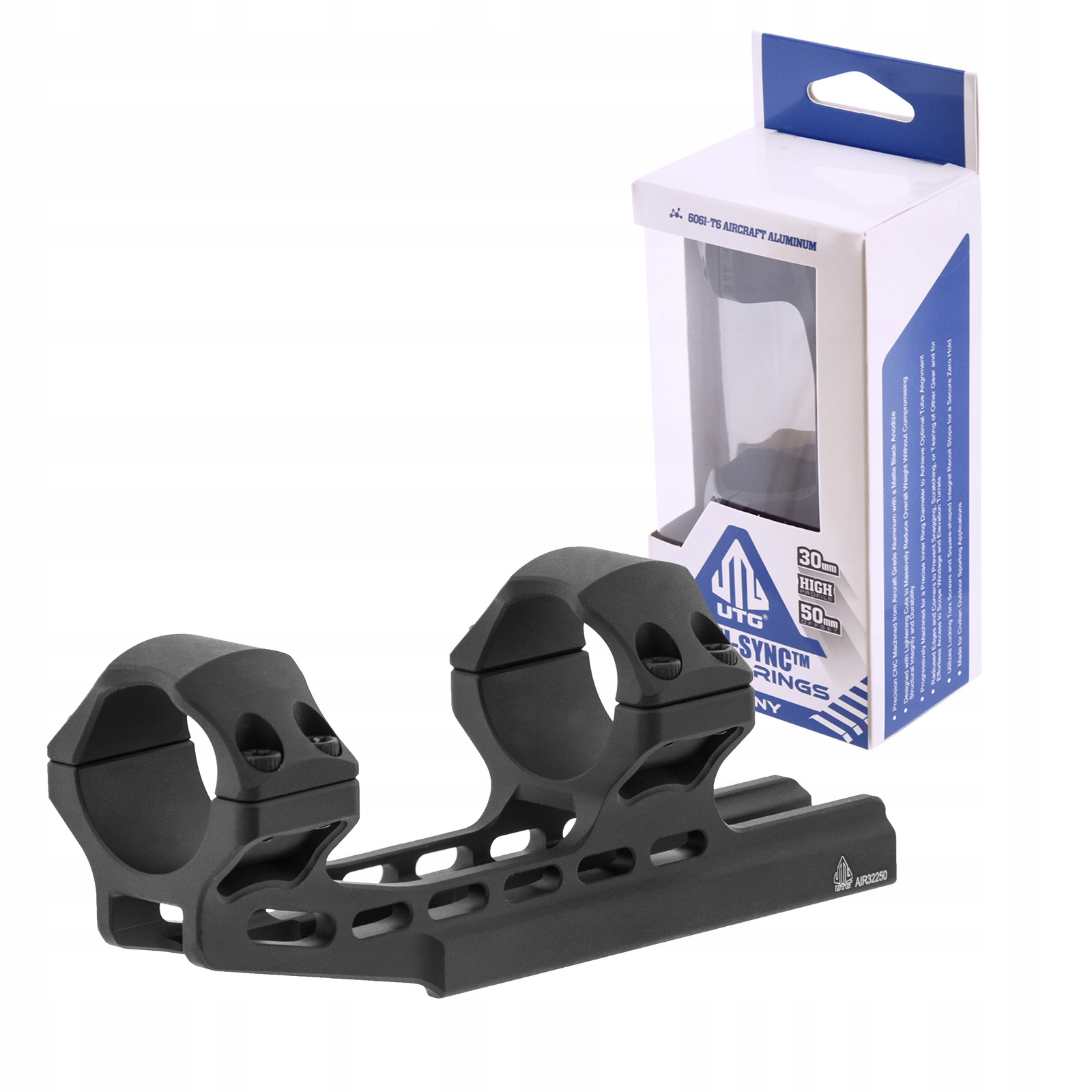 Montaż jednoczęściowy, wysoki Leapers Utg Accu-Sync 30/22 cantilever 50 mm