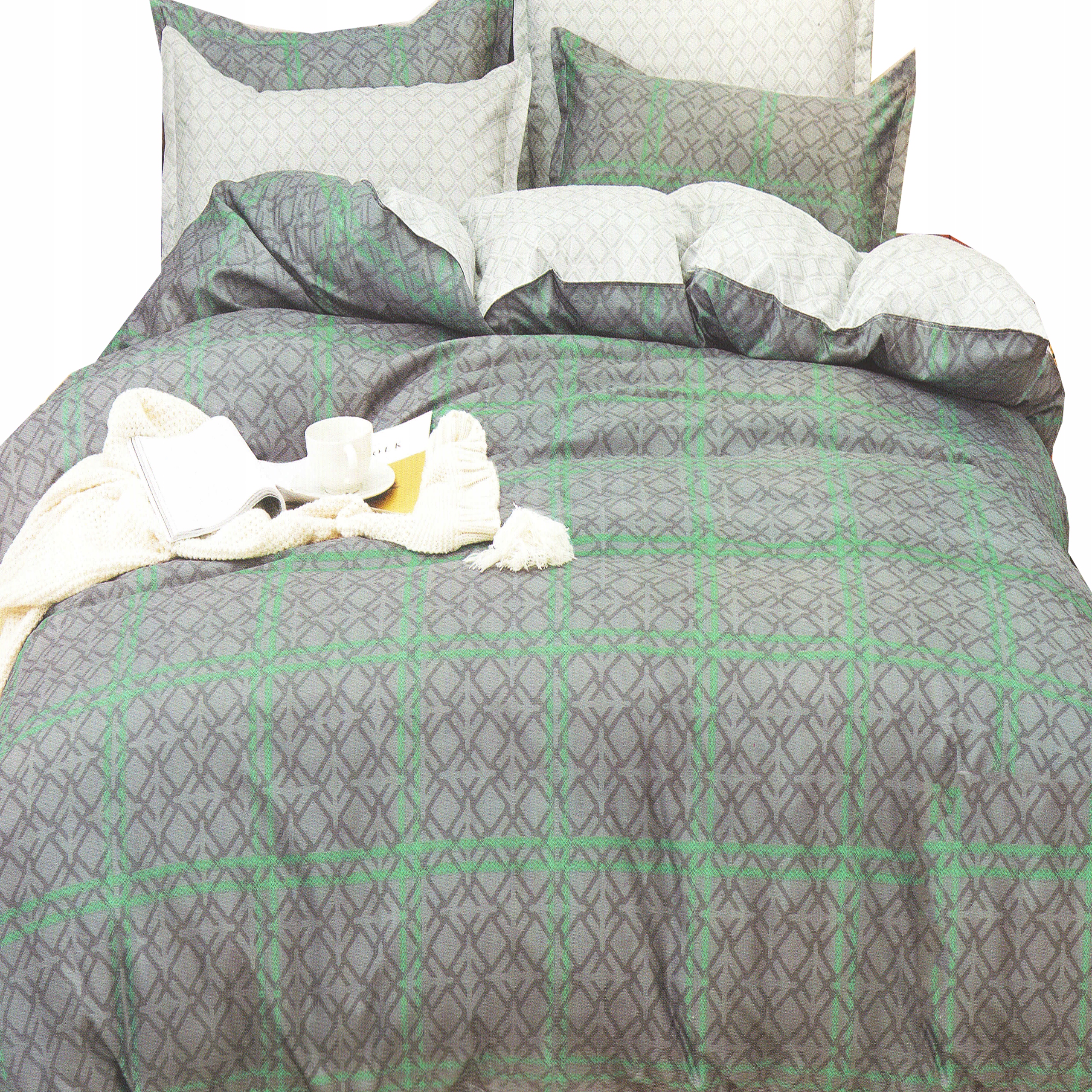 Komplet Pościeli 100% Bawełna Poszewki Prześcieradło Poszwa 160x200