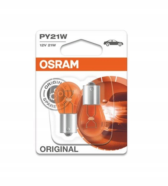 

Żarówka 12V 21W BAU15S Osram Kolor Pomarańczowy 2S