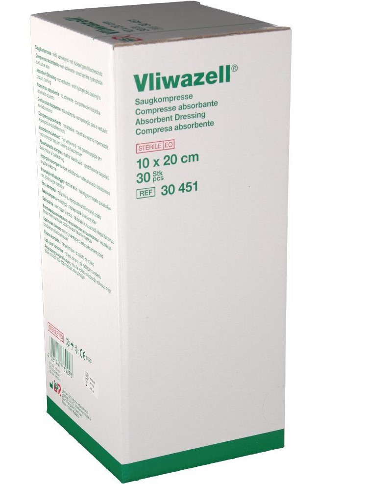 

L&r Vliwazell 10 x 20 cm 30szt. jałowy