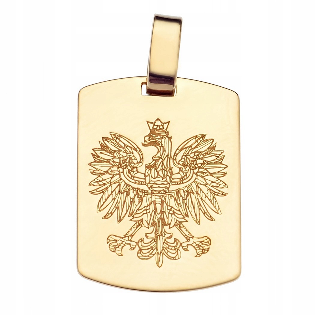 Zlatý přívěsek s přívěskem Orel, znak Polska