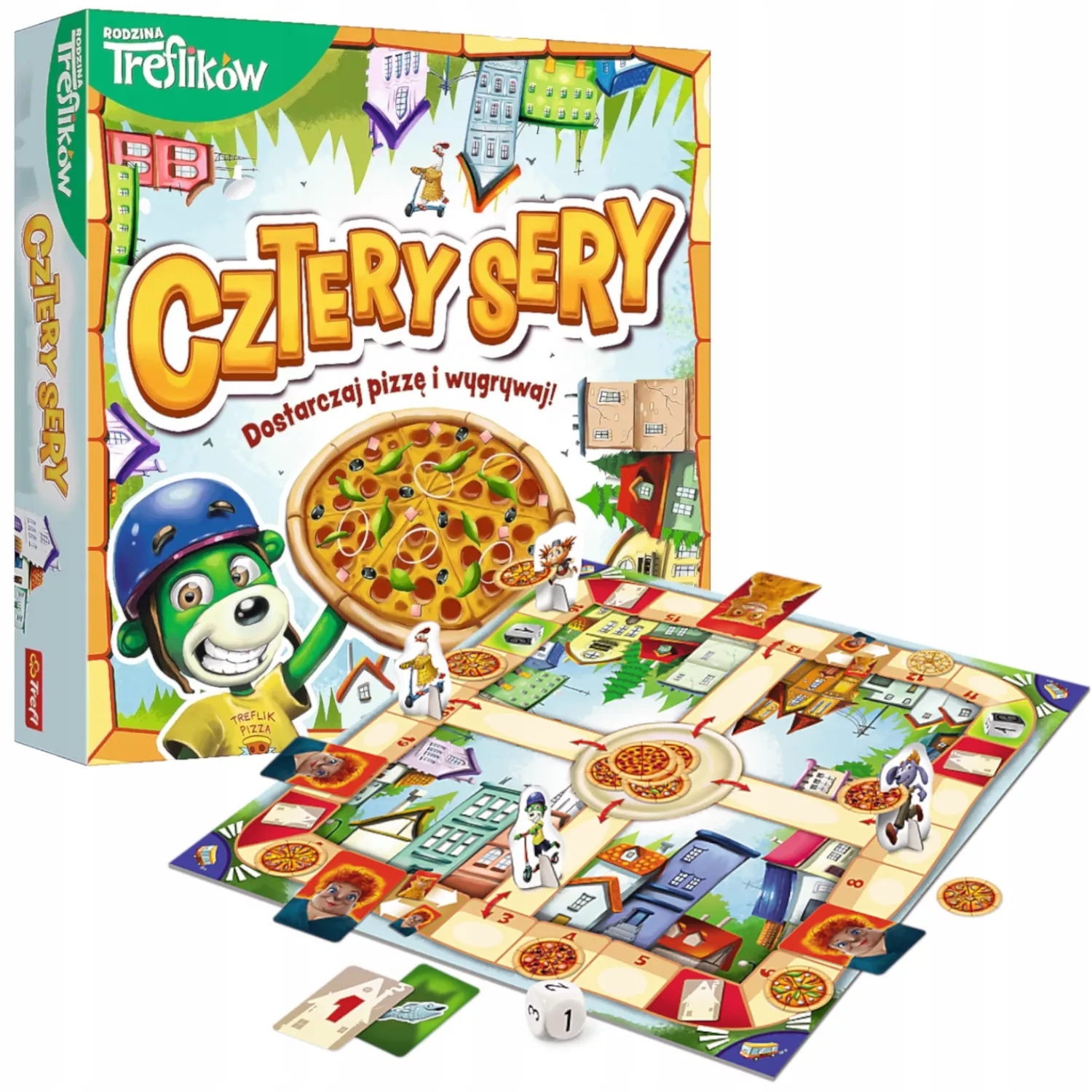 Rodzinna gra planszowa Cztery Sery Trefl 6+ Rodzina Treflików polska firma-Zdjęcie-0